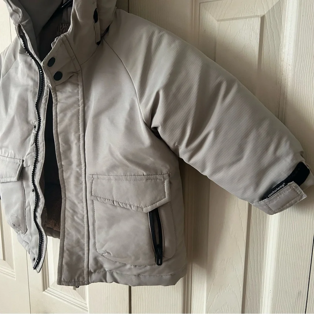 Zara Kids Puffer Jacket in Light Gray - Picture 3 of 12